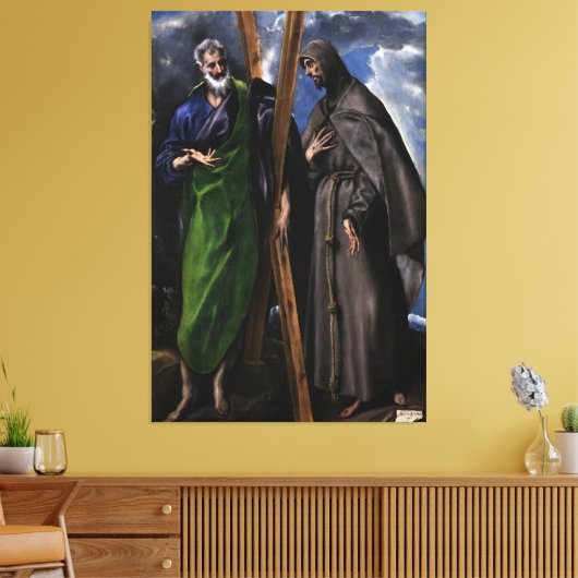 El Greco Christian Jesus Crucifix Painting Print  (Insitu (Woonkamer))