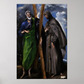 El Greco Christian Jesus Crucifix Painting Print  (Voorkant)