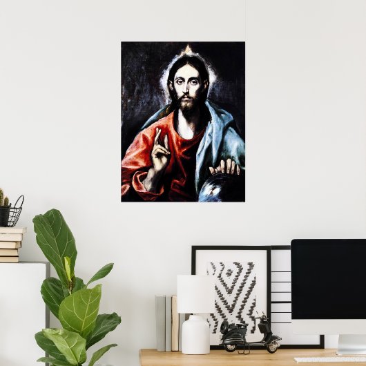 El Greco Christus Afzuigend Poster (Thuiskantoor)