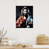 El Greco Christus Afzuigend Poster (Keuken)