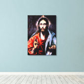 El Greco - Christus als Verlosser, kunstzinnig por Canvas Afdruk (Insitu (Houten vloer))