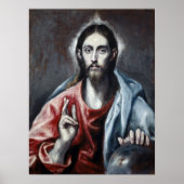 El Greco Christus die de redder van de wereld vers Poster (Voorkant)