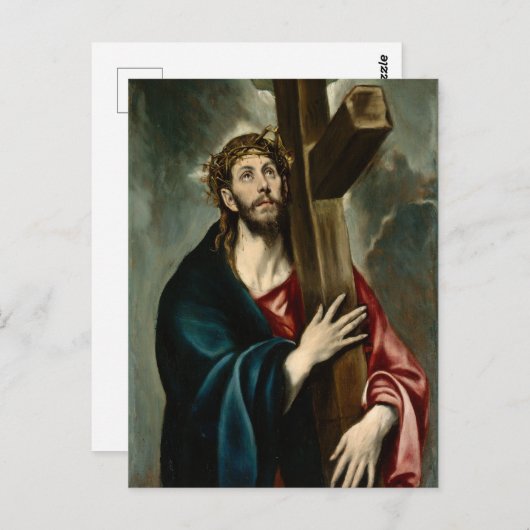 El Greco - Christus die het kruis draagt Briefkaart (Voorkant / Achterkant)