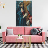 El Greco - Christus die het kruis draagt Canvas Afdruk (Insitu (Woonkamer))