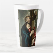 El Greco - Christus die het kruis draagt Latte Mok (Rechterhoek)