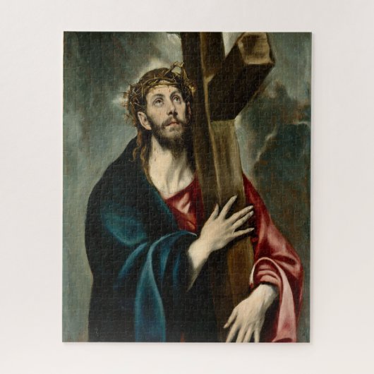 El Greco - Christus die het kruis draagt Legpuzzel (Verticaal)