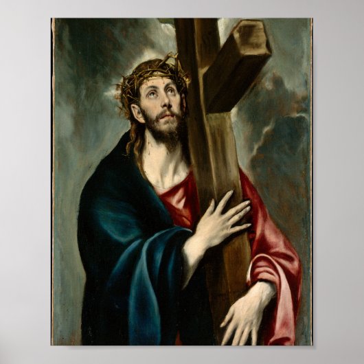 El Greco - Christus die het kruis draagt Poster (Voorkant)