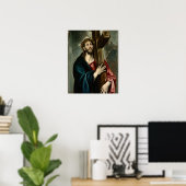 El Greco - Christus die het kruis draagt Poster (Thuiskantoor)