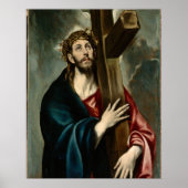 El Greco - Christus die het kruis draagt Poster (Voorkant)