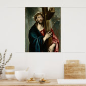 El Greco - Christus die het kruis draagt Poster (Keuken)