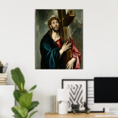 El Greco - Christus die het kruis draagt Poster (Thuiskantoor)