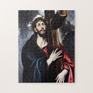 El Greco Christus draagt de kruispuzzel Legpuzzel