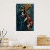 El Greco - Christus draagt het Kruis Poster (Keuken)