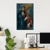 El Greco - Christus draagt het Kruis Poster (Thuiskantoor)