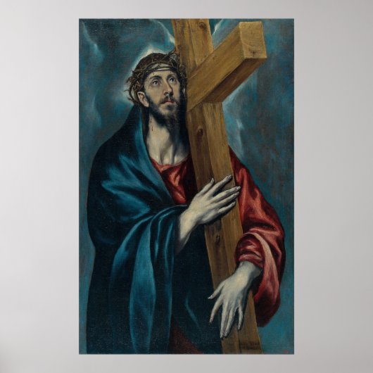 El Greco - Christus draagt het Kruis Poster (Voorkant)