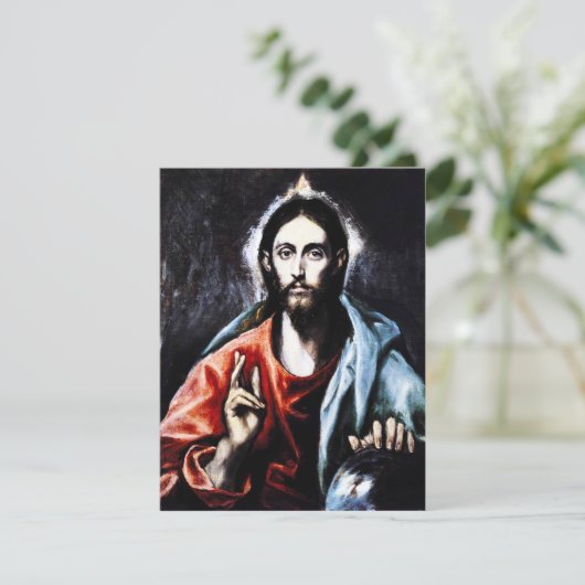 El Greco Christus Invitaties Kaart (Staand voorkant)