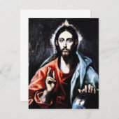 El Greco Christus Invitaties Kaart (Voorkant / Achterkant)
