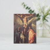 El Greco-Christus op het kruis met Maries, St. Joh Briefkaart (Staand voorkant)