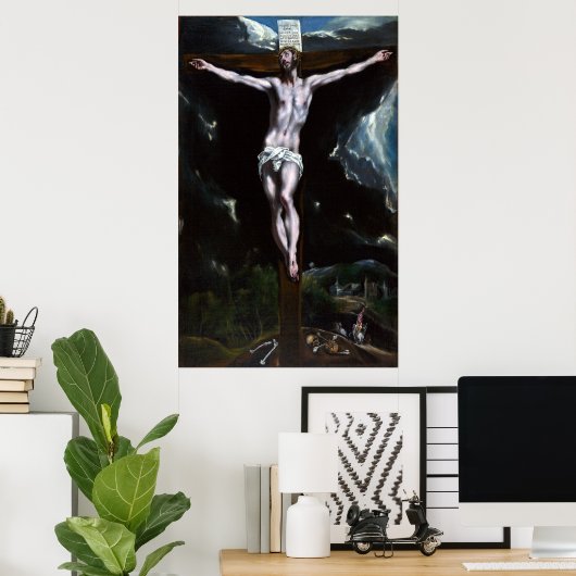 El Greco Christus op het kruis Poster (Thuiskantoor)