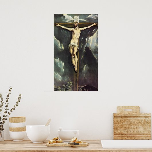 El Greco Christus op het Poster (Keuken)