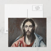 El Greco - Christus zegen Briefkaart (Voorkant / Achterkant)