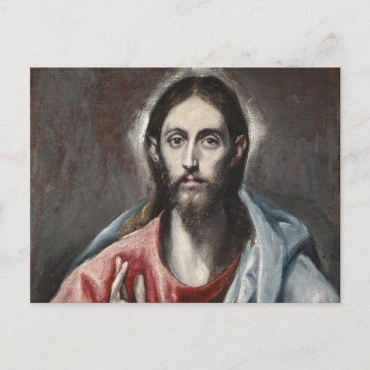 El Greco - Christus zegen Briefkaart (Voorkant)