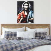 El Greco Christus Zegen Canvas Wrap Afdruk (Insitu (Slaapkamer))