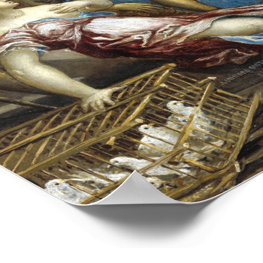 El Greco Christus zuivert de tempel Poster (Hoek)