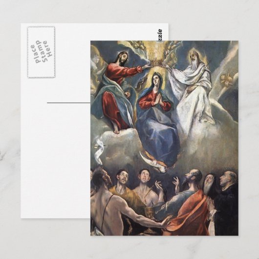 El Greco - Coronatie van de Maagd Briefkaart (Voorkant / Achterkant)