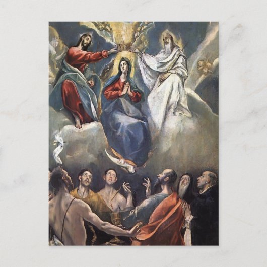El Greco - Coronatie van de Maagd Briefkaart (Voorkant)