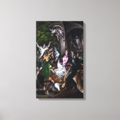 El Greco De Aanbidding van de Herders Canvas Afdruk (Voorkant)
