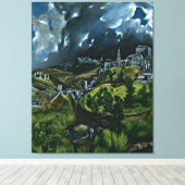 El Greco - Gezicht op Toledo Canvas Afdruk (Insitu (Houten vloer))