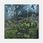 El Greco - Gezicht op Toledo Magneet (Voorkant)