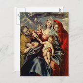 El Greco - Heilige Familie Briefkaart (Voorkant / Achterkant)