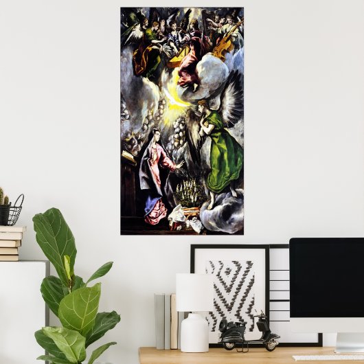 El Greco konunciation Maagd Mary Poster (Thuiskantoor)