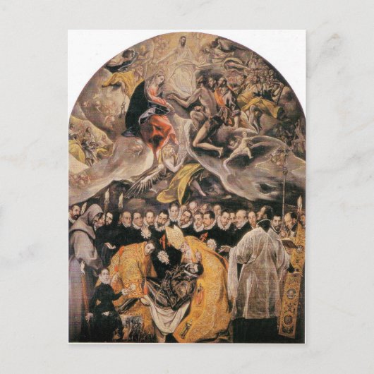 El Greco - LEnterrement du Comte d'Orgaz Briefkaart (Voorkant)