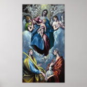 El Greco Madonna en Child met Saint Martina en Poster (Voorkant)