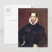 El Greco-Portret van een heer uit Casa Leiva Briefkaart (Voorkant / Achterkant)
