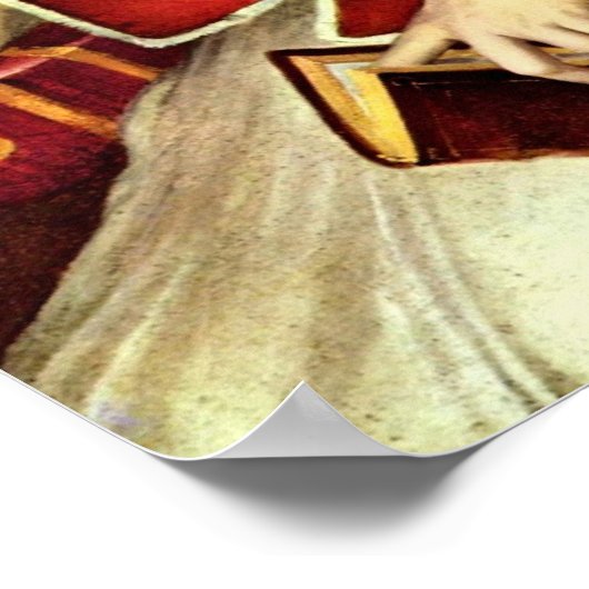 El Greco - Portret van paus Pius V Poster (Hoek)