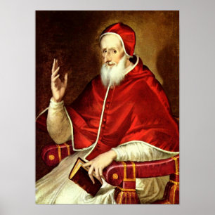 El Greco - Portret van paus Pius V Poster