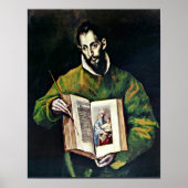 El Greco - St Luke als schilder Poster (Voorkant)