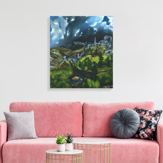 El Greco Uitzicht van Toledo Canvas Wrap (Insitu (Woonkamer))