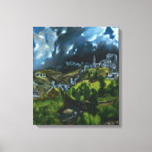 El Greco Uitzicht van Toledo Canvas Wrap Afdruk (Voorkant)