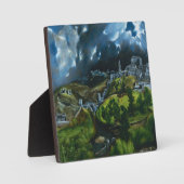 El Greco Uitzicht van Toledo Plaque Fotoplaat (Voorkant)