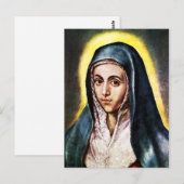 El Greco Virgin Mary Briefkaart (Voorkant / Achterkant)