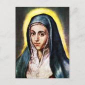 El Greco Virgin Mary Briefkaart (Voorkant)