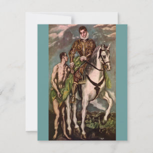 El Greco's Saint Martin en de Beggar, ongeveer 160 Kaart