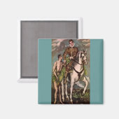 El Greco's Saint Martin en de Beggar, ongeveer 160 Magneet (Voorkant / Achterkant)