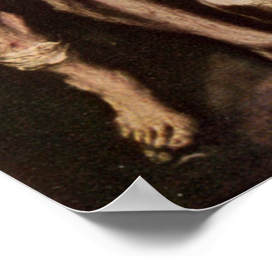 El Greco's Saint Martin en de Beggar, ongeveer 160 Poster (Hoek)