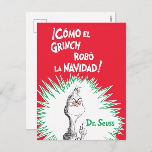 El Grinch Robó La Navidad Briefkaart (Voorkant / Achterkant)